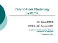 PeertoPeer Streaming Systems PowerPoint PPT Presentation