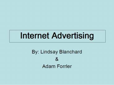Internet Advertising