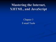 Mastering the Internet, XHTML, and JavaScript