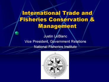 International Trade and Fisheries Conservation