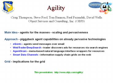 eGents: Agents over Email