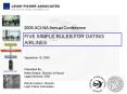 FIVE SIMPLE RULES FOR DATING AIRLINES PowerPoint PPT Presentation