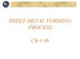 SHEETMETAL FORMING PROCESS Ch PowerPoint PPT Presentation