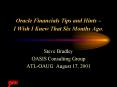 Oracle Financials Tips and Hints I Wish I Knew That Six Months Ago. PowerPoint PPT Presentation