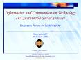 Information and Communication Technology and Sustainable Social Services PowerPoint PPT Presentation