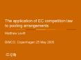 The application of EC competition law to pooling arrangements PowerPoint PPT Presentation