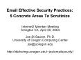 Email Effective Security Practices: 5 Concrete Areas To Scrutinize PowerPoint PPT Presentation