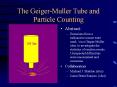 The Geiger-Muller Tube and Particle Counting PowerPoint PPT Presentation