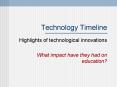 Technology Timeline PowerPoint PPT Presentation
