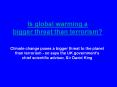 Is global warming a bigger threat than terrorism? PowerPoint PPT Presentation