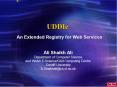 UDDIe PowerPoint PPT Presentation