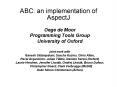 ABC: an implementation of AspectJ PowerPoint PPT Presentation