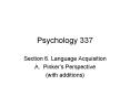 Psychology 337 PowerPoint PPT Presentation