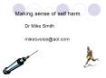 Making sense of self harm PowerPoint PPT Presentation