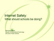 Internet Safety: What should schools be doing