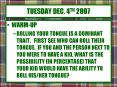 TUESDAY DEC. 4TH 2007 PowerPoint PPT Presentation
