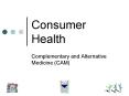 Consumer Health PowerPoint PPT Presentation
