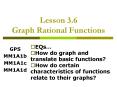 Lesson 3.6 Graph Rational Functions PowerPoint PPT Presentation