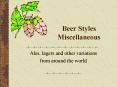 Beer Styles Miscellaneous PowerPoint PPT Presentation