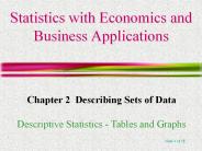 Statistics with Economics and Business Applications