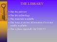 THE LIBRARY PowerPoint PPT Presentation