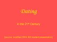 Dating in the 21st Century source: modified 2004 I PowerPoint PPT Presentation