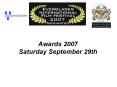 Awards 2007 Saturday September 29th PowerPoint PPT Presentation