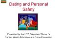 Dating and Personal Safety PowerPoint PPT Presentation