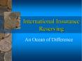 International Insurance Reserving PowerPoint PPT Presentation