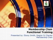 Membership Chair Functional Training