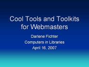 Cool%20Tools%20and%20Toolkits%20for%20Webmasters