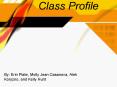 Class Profile PowerPoint PPT Presentation