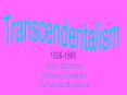 Transcendentalism PowerPoint PPT Presentation