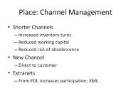 Place: Channel Management