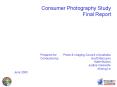 Consumer Photography Study Final Report