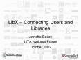 LibX  PowerPoint PPT Presentation