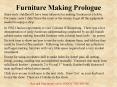 Furniture Making Prologue PowerPoint PPT Presentation