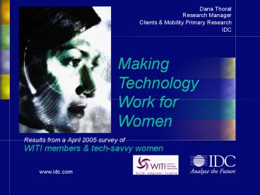 Dana Thorat Research Manager