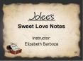 Sweet Love Notes PowerPoint PPT Presentation