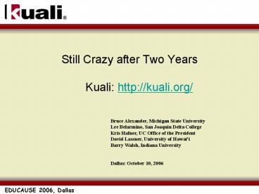 EDUCAUSE 2006, Dallas