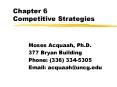 Chapter 6 Competitive Strategies PowerPoint PPT Presentation