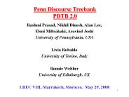 Penn Discourse Treebank PDTB 2.0