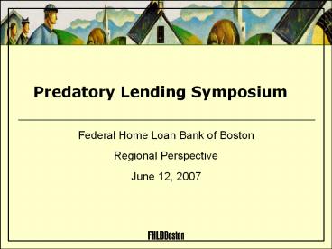 Federal Home Loan Bank of Boston. Federally chartere