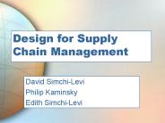 2003 Simchi-Levi, Kaminsky, Simchi-Levi. Why Do These Goal