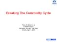 Breaking The Commodity Cycle PowerPoint PPT Presentation