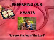 PREPARING OUR