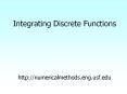 Integrating Discrete Functions         http://numericalmethods.eng.usf.edu PowerPoint PPT Presentation