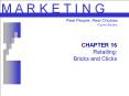 CHAPTER 16 Retailing: Bricks and Clicks PowerPoint PPT Presentation
