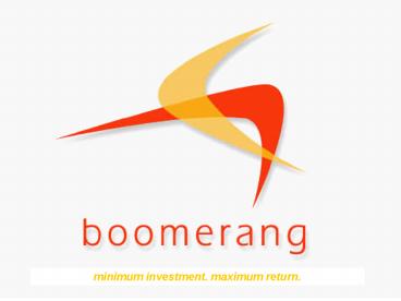 Jason Amidon's Portfolio Boomerang
