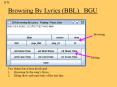 Browsing By Lyrics BBL. BGU PowerPoint PPT Presentation